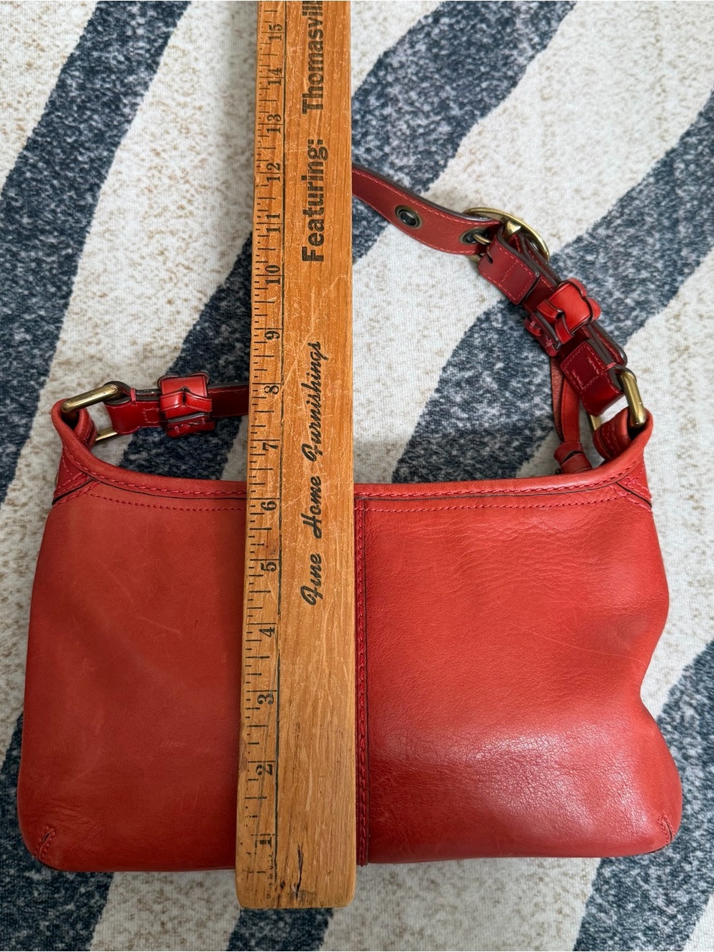 vintage Coach Bleecker small leather shoulder bag red EUC rare - Picture 8 of 9
